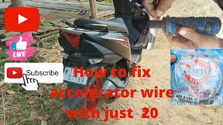 how to fix scooty accelerator problem with just �