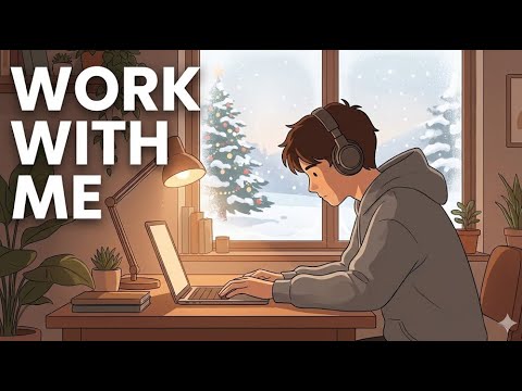🔴 Work With Me | Cozy Focus | 🎅 Christmas Edition  | 🎄Pomodoro 25/5