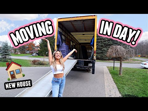 FINALLY MOVING IN TO MY NEW HOUSE! Setting up and unpacking + Organize my closet with me!