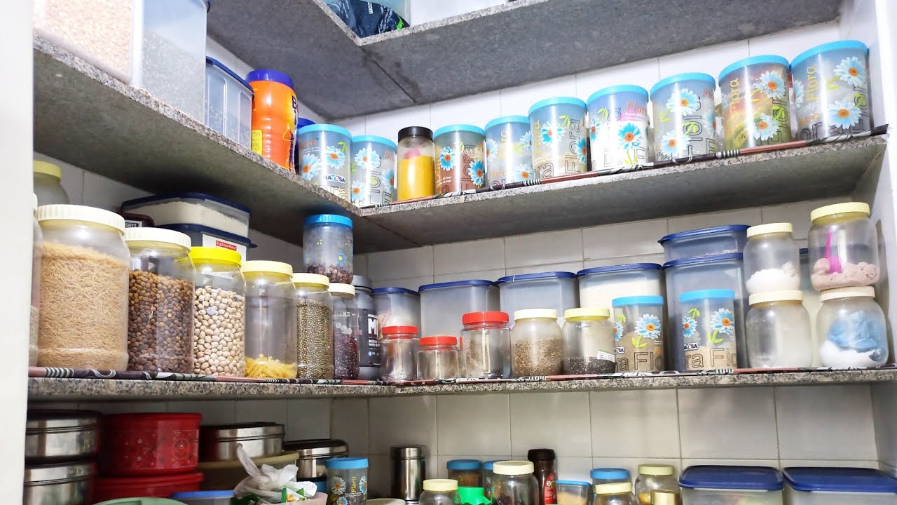 Watch video kitchen store room tour & organization 5'0×4'0 kitchen store room design with shelve Now kitchen store room tour & organization 5'0×4'0 kitchen store room design with shelve