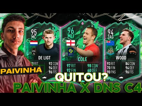PAIVINHA vs DNS C4 - FUT CHAMPIONS - STREAMER X PRÓ || FIFA 22