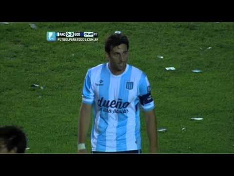Atajada de Moyano. Racing 0 - Godoy Cruz 0. Fecha 19. Primera División 2014. FPT
