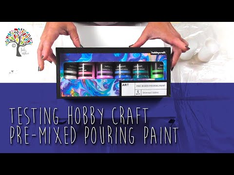 TESTING HOBBY CRAFT PRE-MIXED POURING PAINT