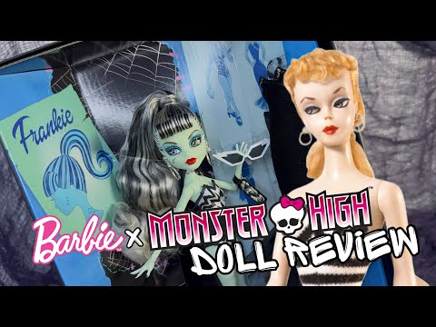 BARBIE X MONSTER HIGH Frankie Stein Puppenrezension | Original Barbie Look von 1959!