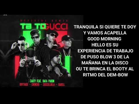TA TO GUCCI - letra de cancion