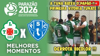 Tuna Luso x Paysandu - Melhores Momentos - Gols - Parazão 2026