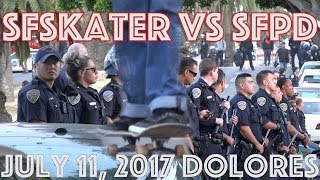SFSkater vs SFPD [Fastest Hill Bomb 2017] [July,11,2017] [@Dolores in SF]
