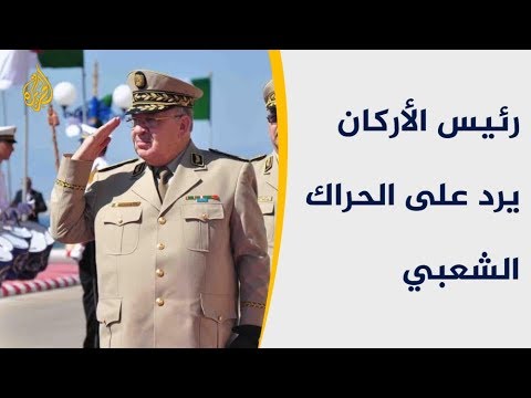 رئيس أركان الجيش الجزائري يتمسك بالمادة 102 كحل للأزمة