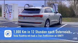 Tesla: 1.000 Km in 12 Stunden - Audi e-Tron Probesitzen am Supercharger