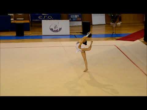 H Aνδρονίκη Αγάθου  στο πανελλήνιο πρωτάθλημα ρυθμικής γυμναστικής νεανίδων