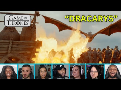 MORE Reactors Reacting to DAENERYS Arriving On DROGON | Game of Thrones 7x4 "The Spoils of War"