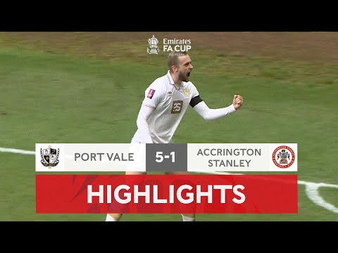 Port Vale Hit FIVE Past Stanley! | Port Vale 5-1 Accrington Stanley | Emirates FA Cup 2021-22