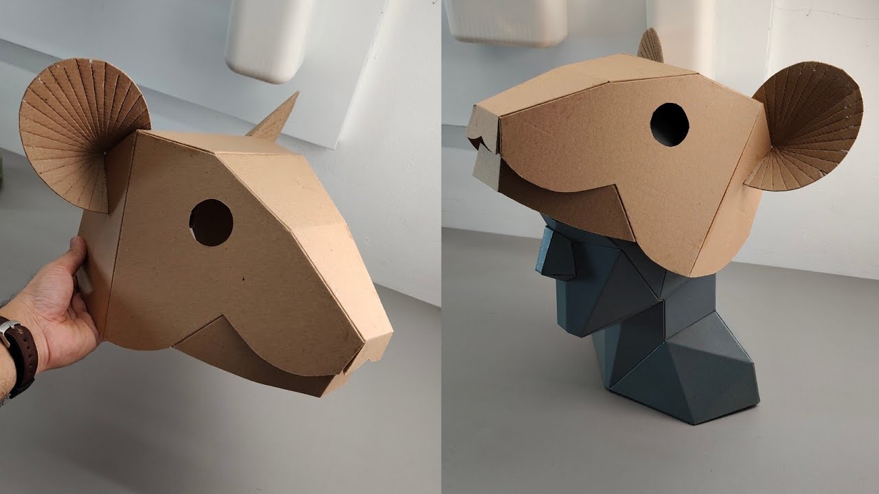 Mouse or Rat Hat Cardboard Template – DIY Costume and Festivals Pattern (PDF, SVG, Resizeable) – Craft No. 3465 Video Walkthrough