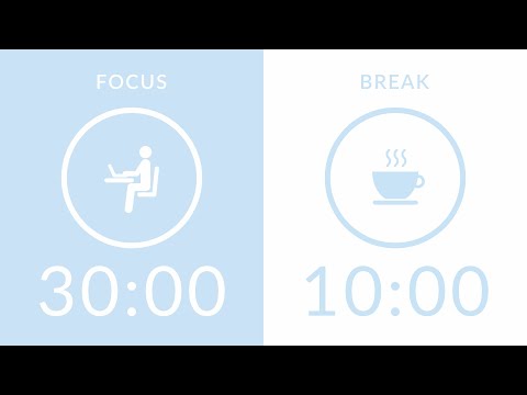 30/10 Pomodoro Timer with White Noise 🎧 Study with Me for Deep Focus & ADHD ✨