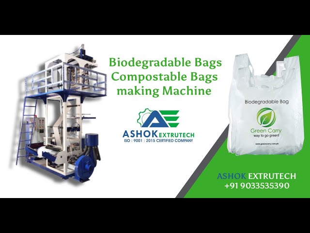 Biodegradable Bag Making Machine - 60 pieces/hr Biodegradable Bag ...