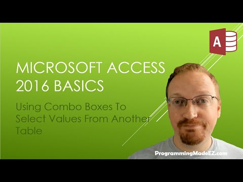24. Learn Microsoft Access 2016: How to Use Combo Boxes To Display Data From Other Tables