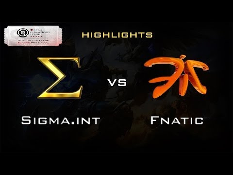 Dota 2 Champions League - Sigma.Int vs. Fnatic - Highlights