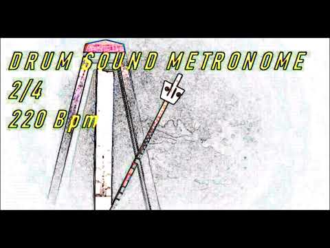 Best metronome ever!! Real drum sound.. 2/4  220Bpm