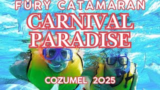 Fury Catamaran, Cozumel: Carnival Paradise Excursion DAY #3, August 2025