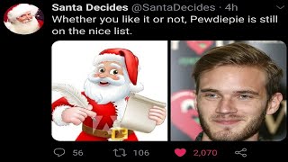 The PewDiePie intro never gets old lol 😂 - Santa Is Cancelled on Twitter - - LWIAY #00144