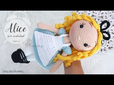 Alice in Wonderland Tutorial Amigurumi | Princess Series Part 1/2 Sub 🇺🇸🇪🇸 / GretaWings in English