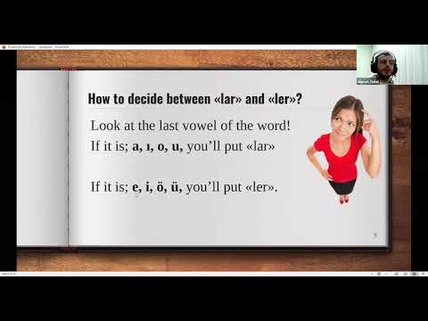 Online Turkish Workshop on Zoom(Plurals)