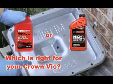 Ford Crown Vic P7B transmission fluid and filter change BONUS drain plug