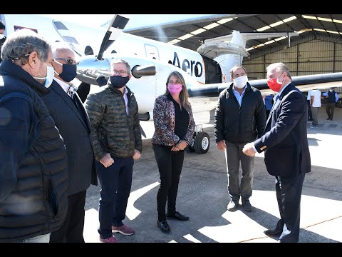 Flightventure presentó su nueva aeronave y la puso a disposición del Gobierno provincial