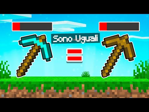 HO RESO IL PICCONE DI LEGNO UGUALE A QUELLO DI DIAMANTE! - MINECRAFT