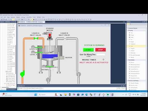 Chemical Mixing Tank  Automation Using Studio 5000 & FactoryTalk View