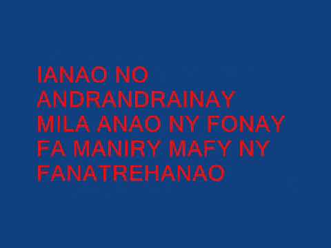 FANAHY Ö MILA ANAO AHO