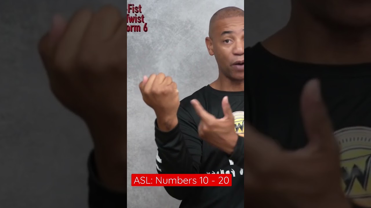ASL: numbers 10 - 20