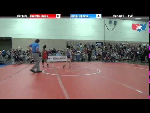 FILA Cadet 43 kg / 94.75 lbs. - Ronetta Green vs. Naomi Chavez
