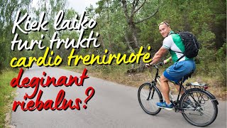 Kiek laiko turi trukti kardio treniruotė, deginant riebalus
