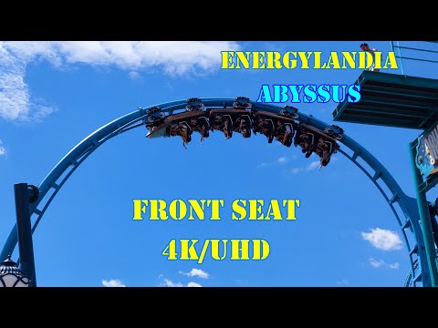 Abyssus onride Frontseat - Energylandia [HD/4K] double launched steel coaster