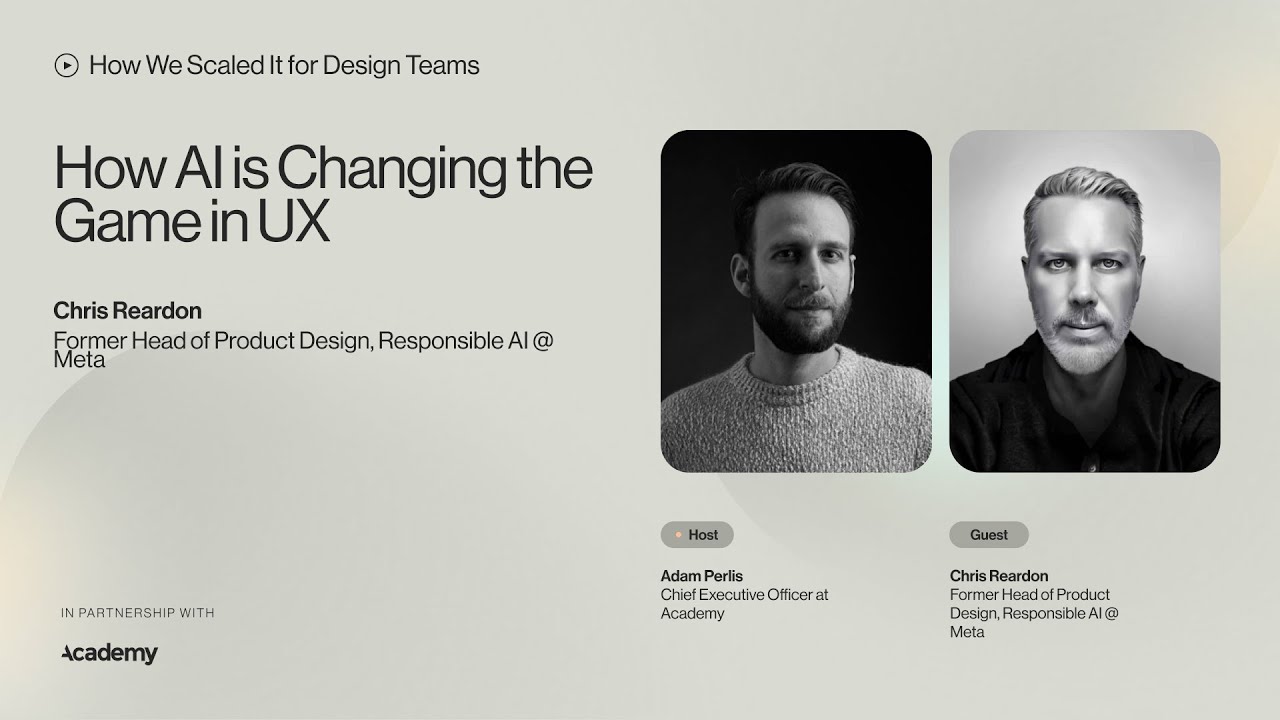 Chris Reardon, ex Head of Product Design, Responsible AI @ Meta