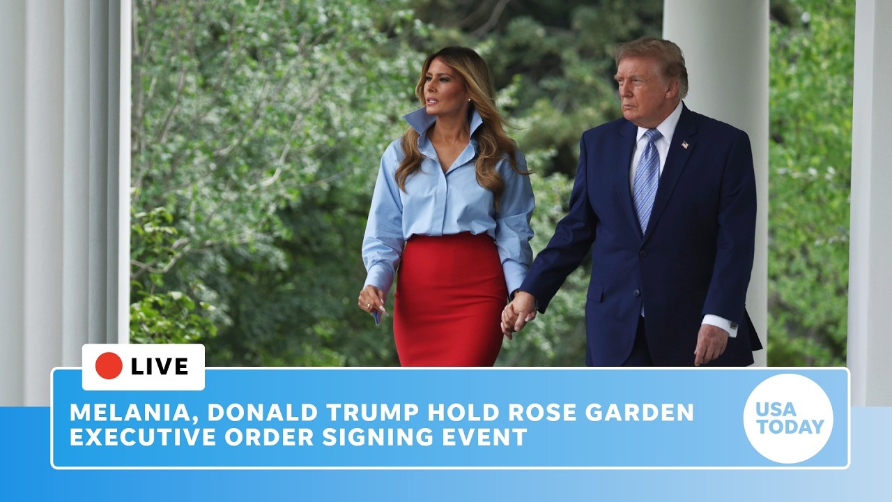 Live: Donald Trump signs women's health executive order at Rose Garden event with Melania Trump