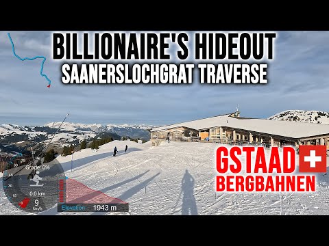 [4K] Skiing Gstaad, Billionaire's Hideout - Saanerslochgrat Traverse, Switzerland, GoPro HERO13