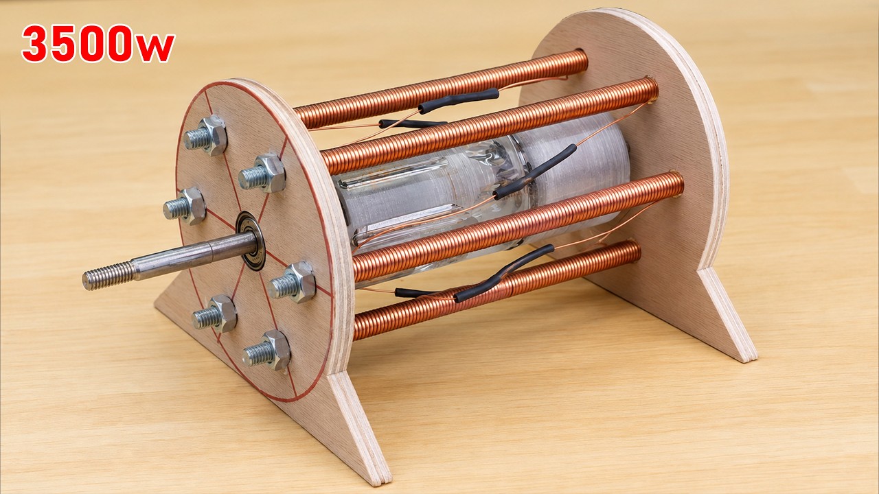 I Made a Simple Eternal Generator from Fan Motors — No Fuel, High Performance