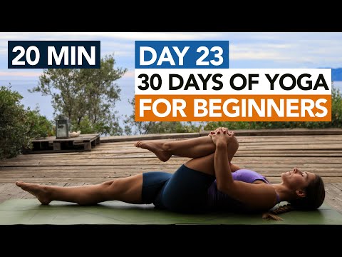 20 Min Gentle Yoga Routine (Day 23) 30 Days of Yoga For Beginners thumbnail