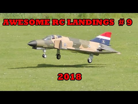 "AWESOME RC LANDINGS" SPORTS & FIGHTER JETS ETC LANDINGS # 9 - 2018