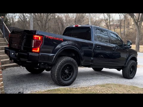 2022 F-250 Tremor Superduty Stainless Works Redline catback exhaust clip