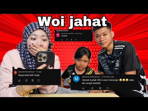 BACA KOMEN PALING TEROK ,CACA DAN RAYYAN KENE KECAM 😱‼️