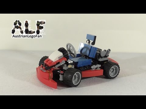 Vidéo LEGO Creator 31030 : Le kart rouge