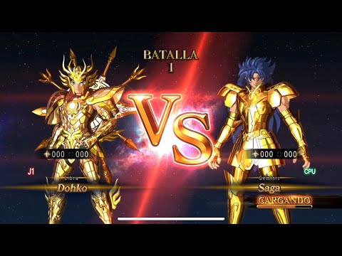 Saint Seiya - Libra Dohko vs Geminis Saga Hardest AI Versus Caballeros del Zodiaco Alma Soldados