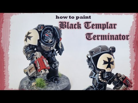 Painting my first Black Templar Terminator from the Leviathan box!