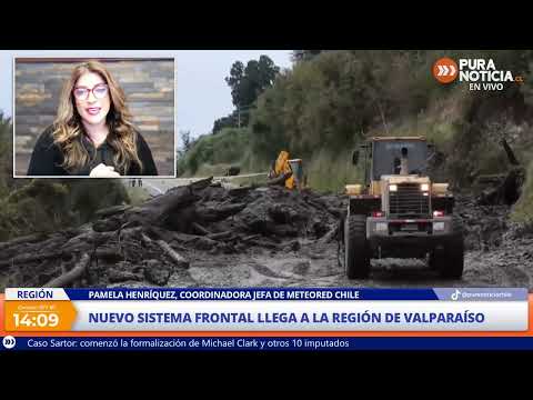 Coordinadora jefe Meteored Chile por sistema frontal para la región de Valparaíso