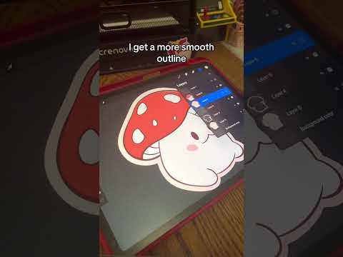 Why you should outline by hand #art #stickerart #procreate #smallbiz #stickers