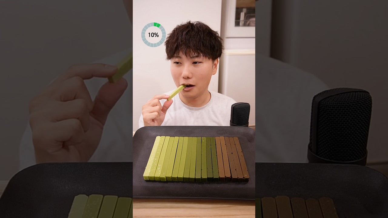 当初64kg→現在70kg #抹茶チョコ #premiummatcha #自作 #食べてみた