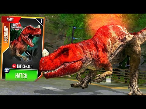 NEW VIP LEGENDARY THE CERATO X3 MAX LEVEL 40 | JURASSIC WORLD THE GAME